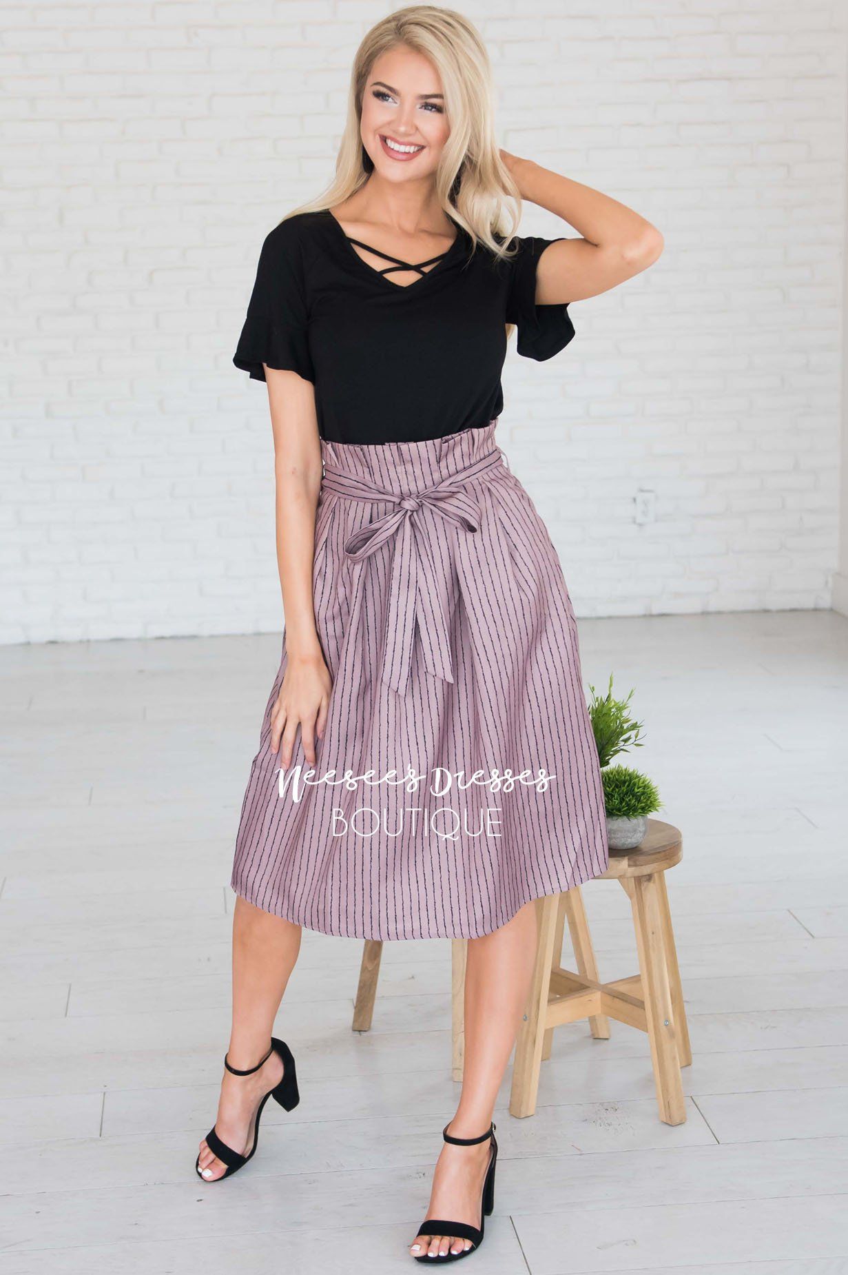 Forever Stylish Tie Waist Skirt