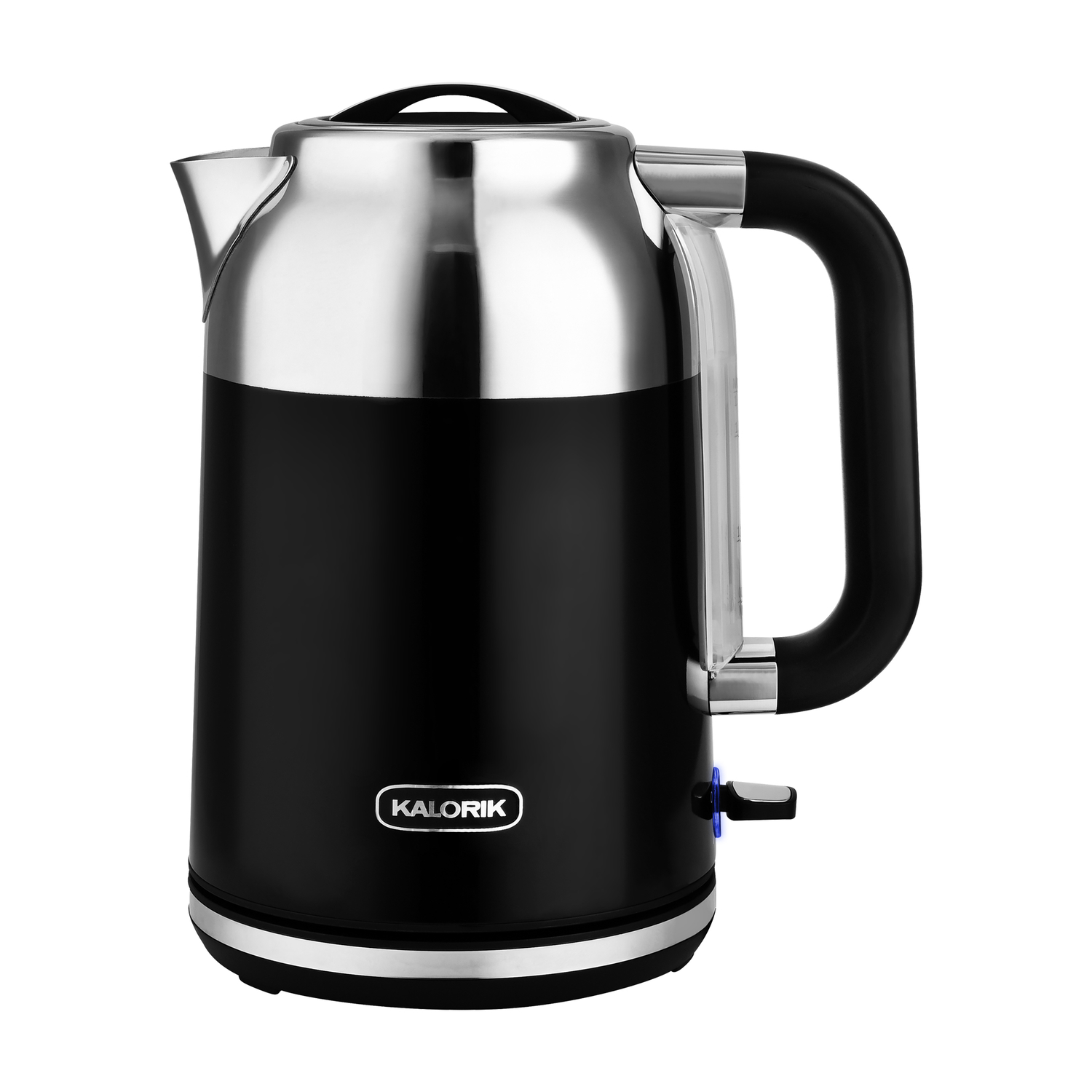 Kalorik Retro Black Stainless Steel 1.7 L Electric Tea Kettle