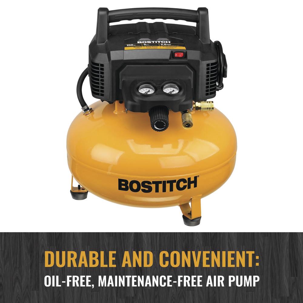 Bostitch® 6-Gallon 150 PSI Portable Electric Air Compressor with 2-Tool Combo Kit