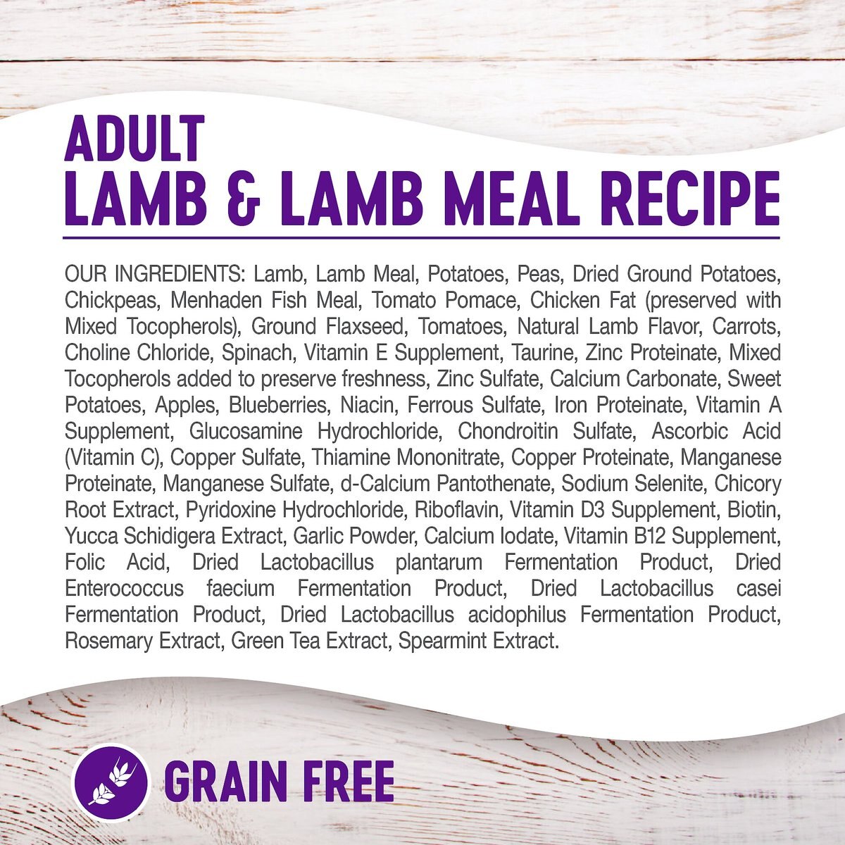 Wellness Grain-Free Complete Health Adult Lamb and Lamb Meal Recipe Dry Dog Food