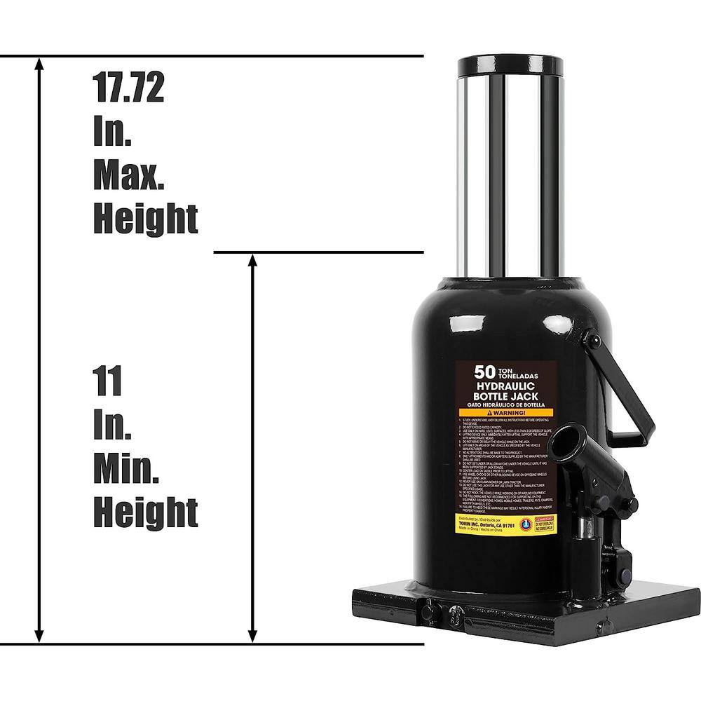 Torin 50-Ton Heavy-Duty Bottle Jack AT95007B