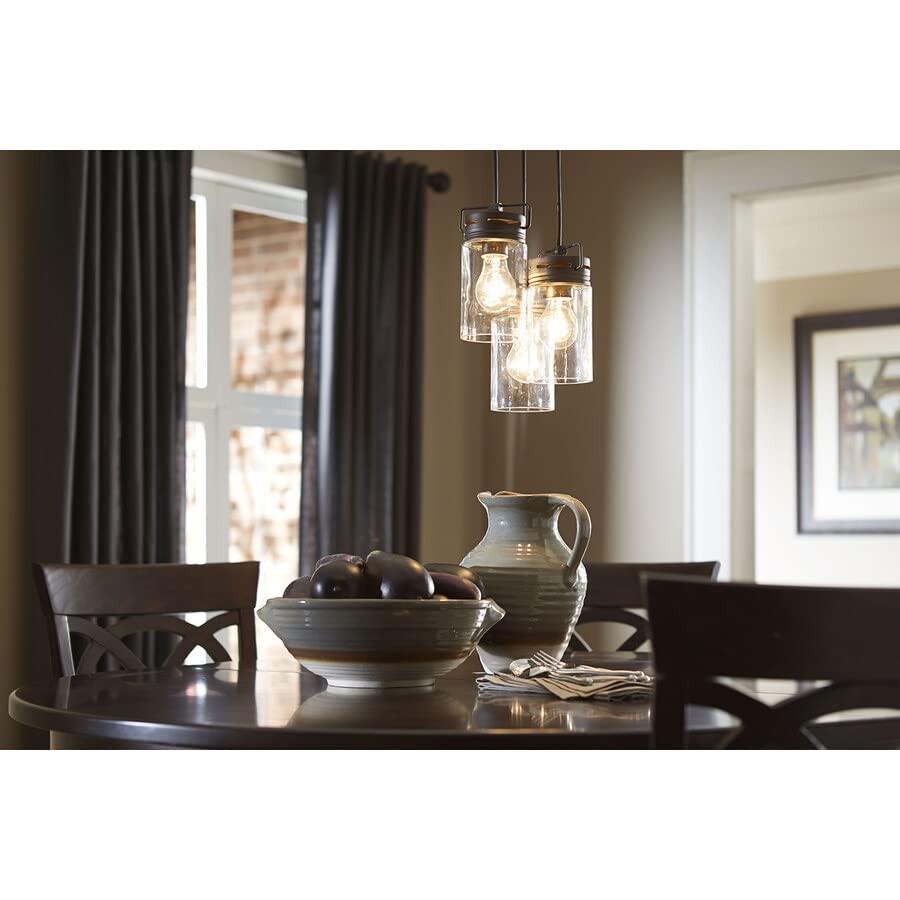 allen + roth B10006 Vallymede 7.7-in Olde Bronze Multi-Pendant Light