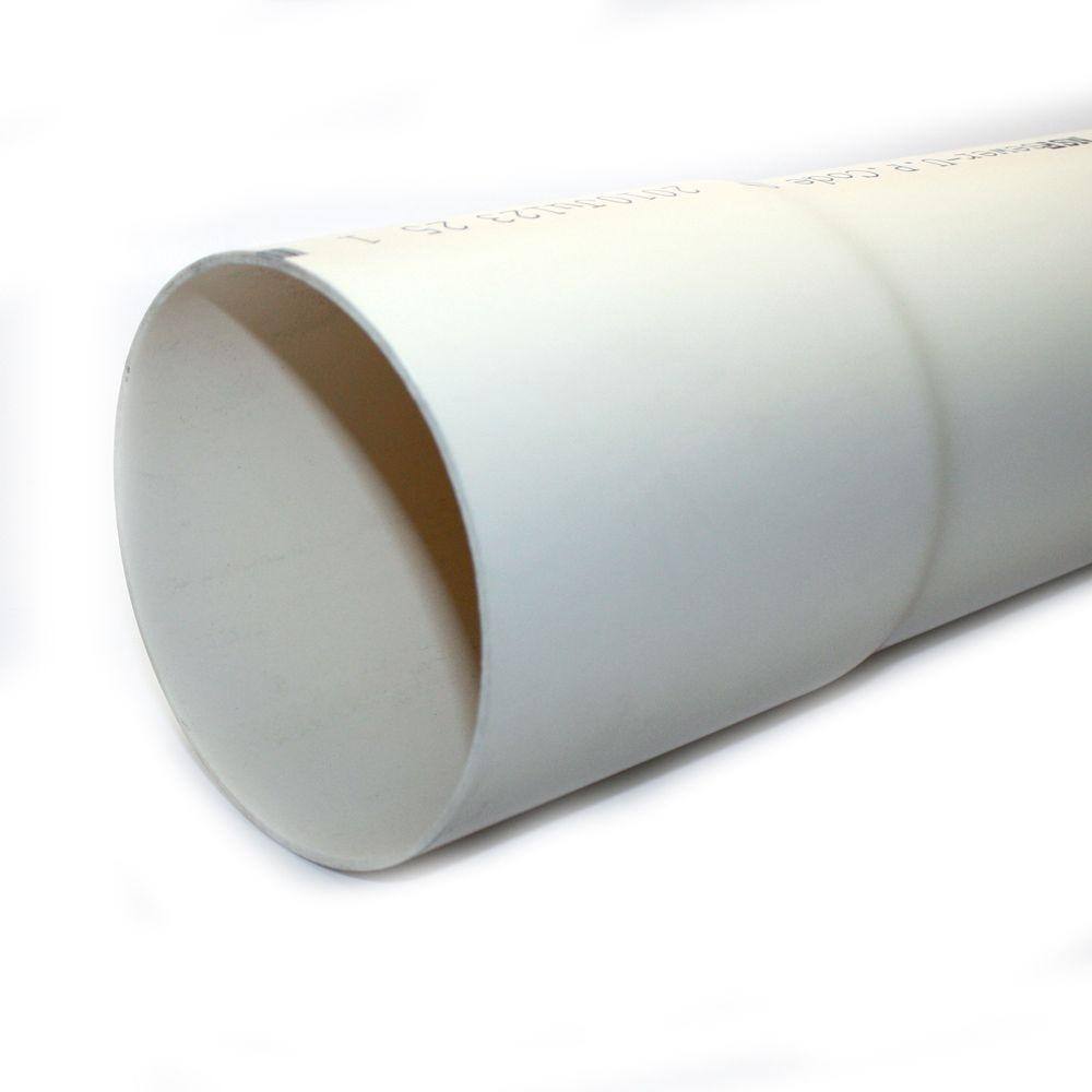 JM EAGLE 4 in. x 10 ft. PVC D2729 Sewer and Drain Pipe 1610