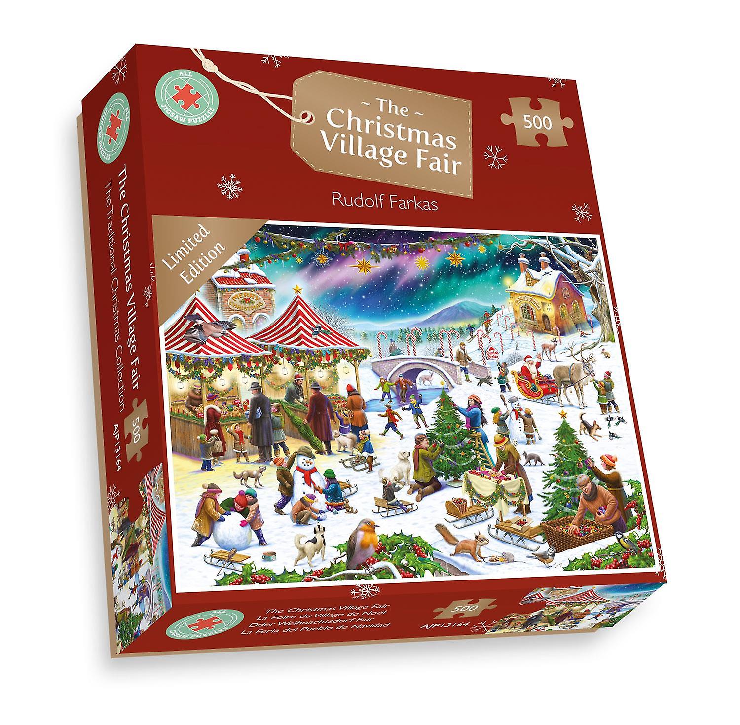 The Christmas Village Fair Jigsaw Puzzle (1000 Pieces)