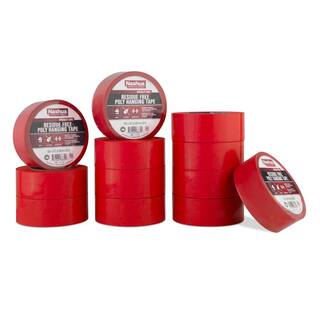 Nashua Tape 1.89 in. x 54.7 yd. Residue Free Poly Hanging Duct Tape in Red Pro Pack (12-Pack) 1542736