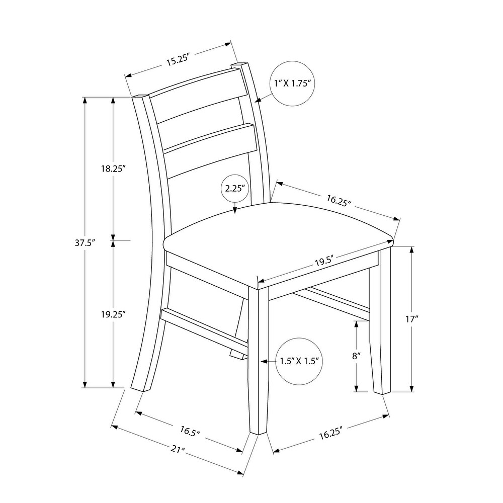 Monarch Specialties Dining Chair  37\