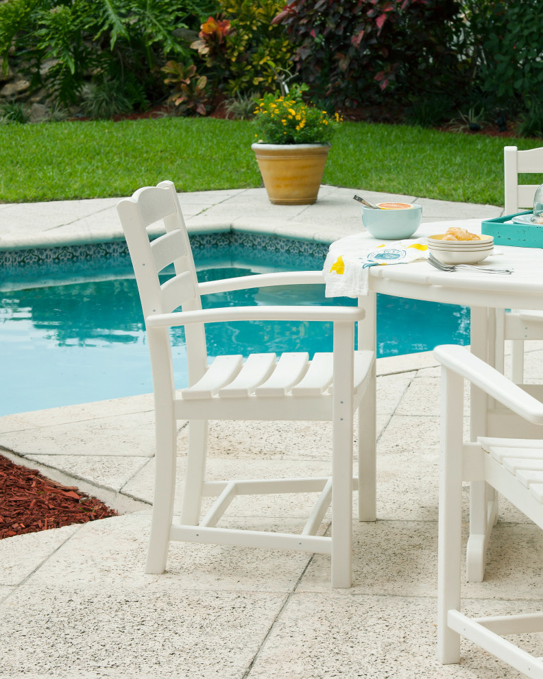 Polywood La Casa Cafe Dining Arm Chair   Contemporary   Outdoor Dining Chairs   by POLYWOOD  Houzz