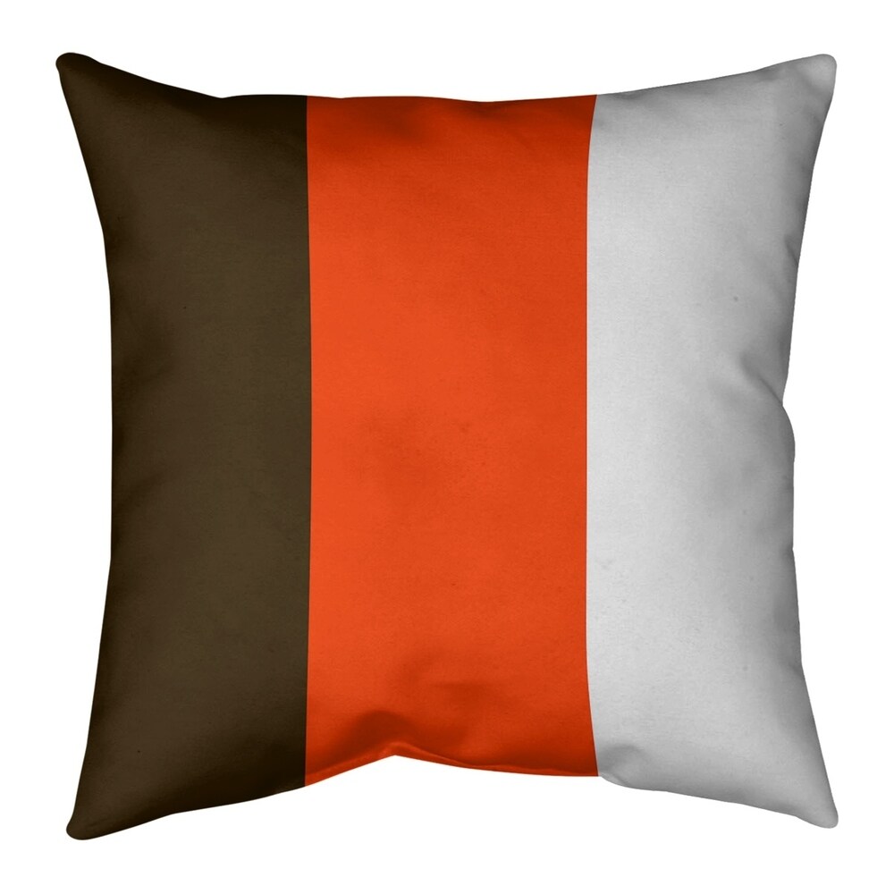 Cleveland Cleveland Football Stripes Pillow (Indoor/Outdoor)