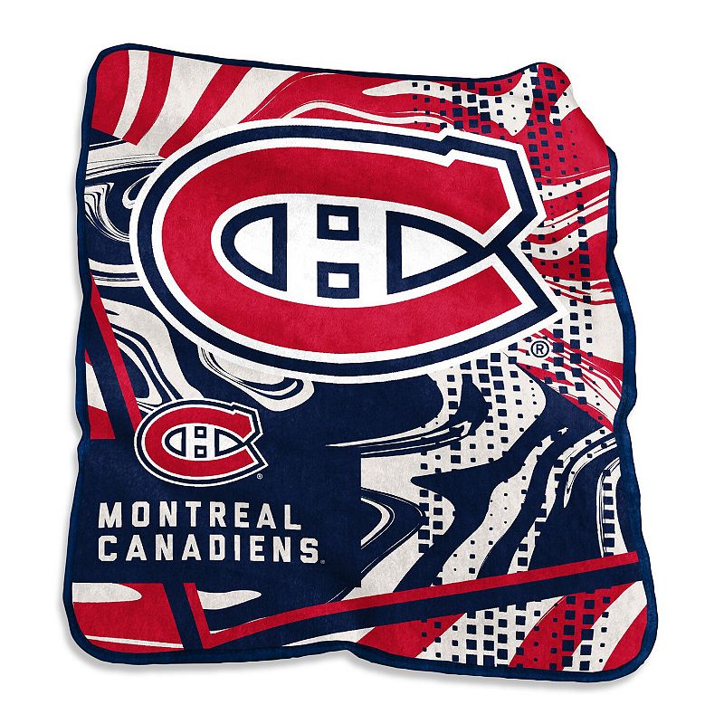 Montreal Canadiens 50 x 60 Swirl Raschel Throw Blanket