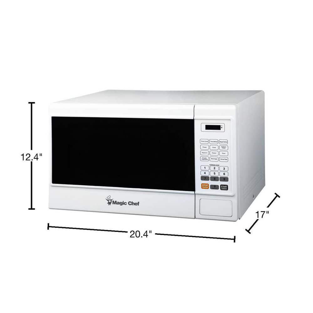 Magic Chef 13 cu ft Countertop Microwave Oven in White