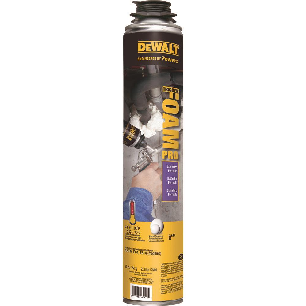 DEWALT Expansion Foams TRIGGERFOAM PRO STANDARD 29OZ.