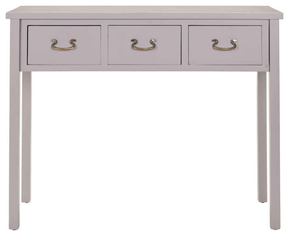 Lou Console With Storage Drawers Grey   Modern   Console Tables   by Virgil Stanis Design  Houzz