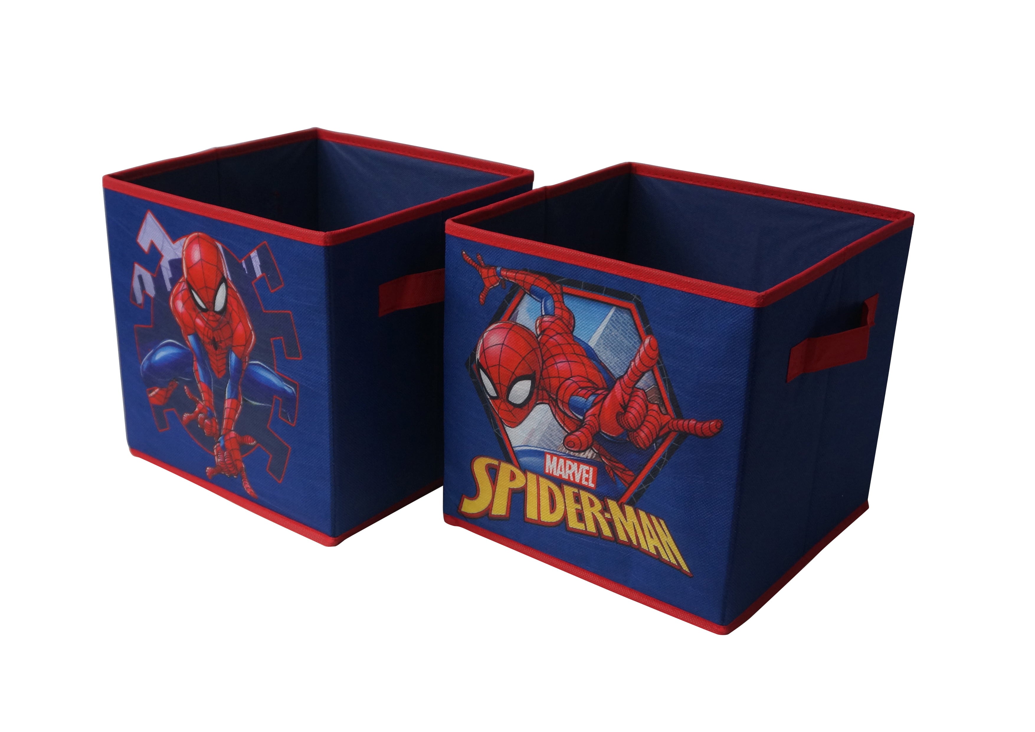 Spider-Man Storage Set (Trunk, 2 pack cubes, Sequin Cube and Hamper)