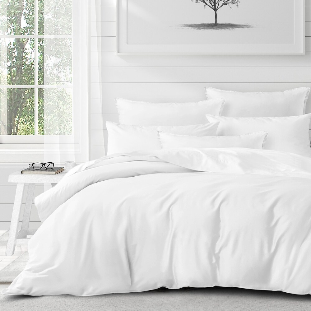 St Anne Pure White Coverlet and Pillow Sham(s) Set