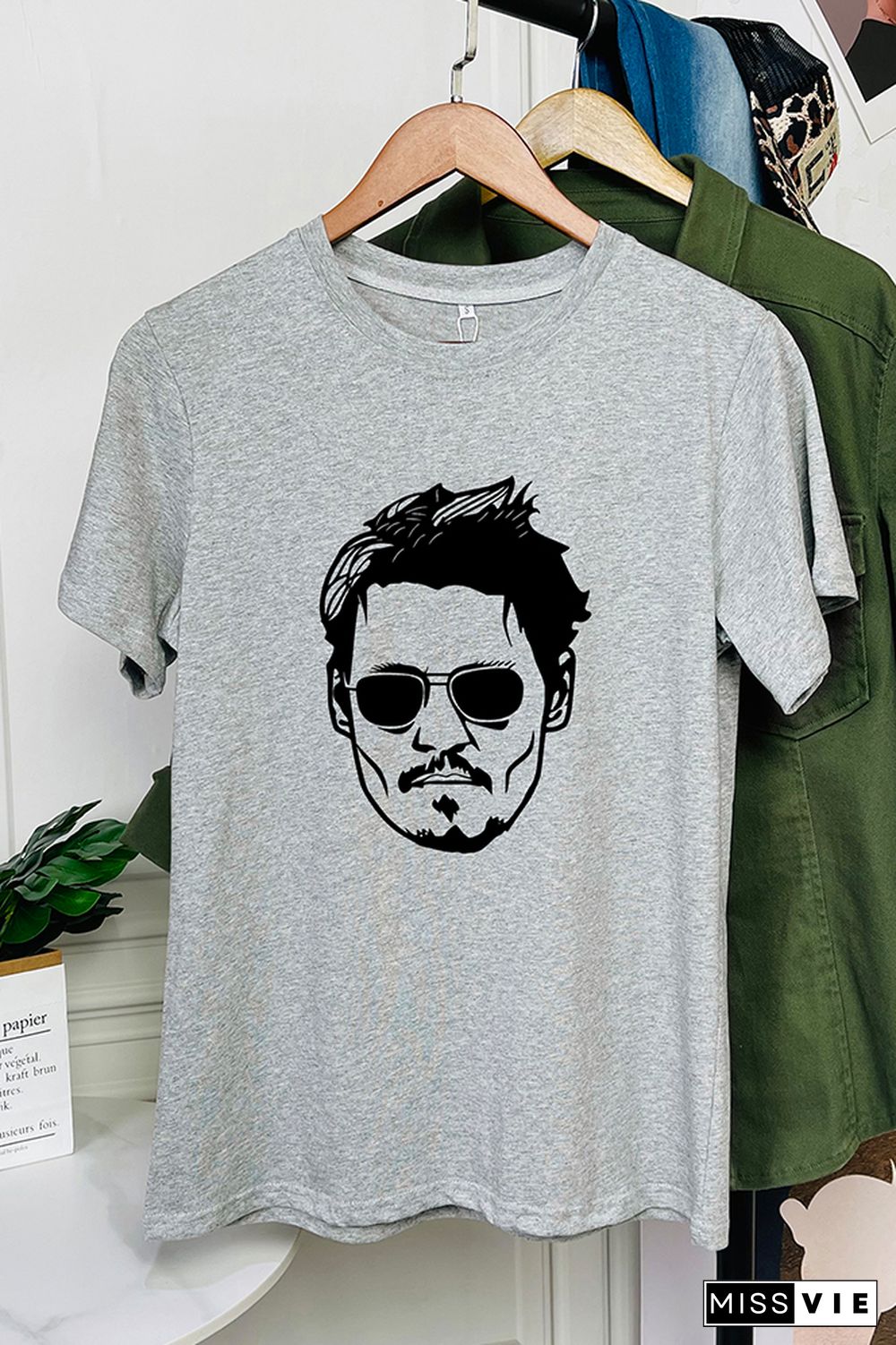 Johnny Depp Trial Graphic T-Shirt Wholesale