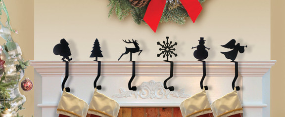 Village Wrought Iron MH A 55 Reindeer   Mantel Hoo...