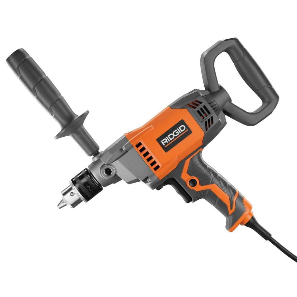 RIDGID 9 Amp Corded 1/2 in. Spade Handle Mud Mixer R7122