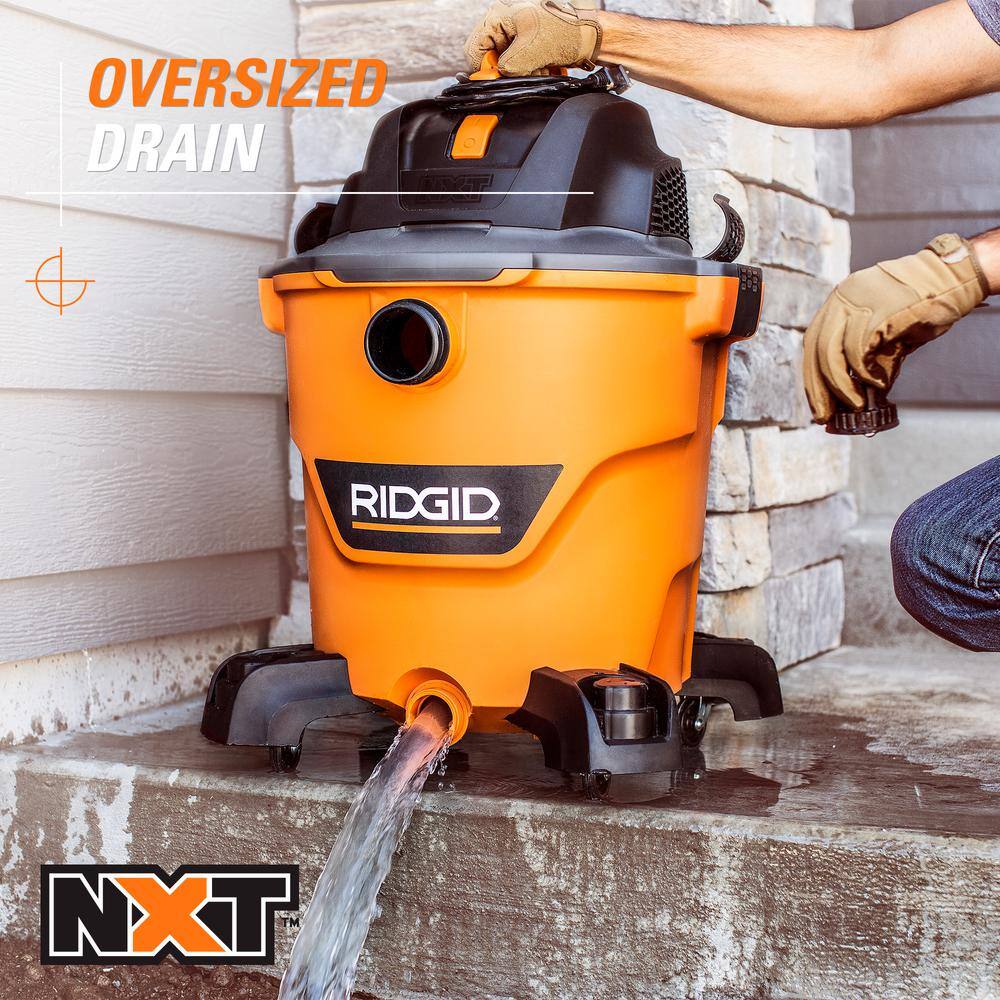 RIDGID 12 Gallon 5.0 Peak HP NXT WetDry Shop Vacuum with Filter Hose Accessories and 600 CFM Blower Fan Air Mover HD1265AM