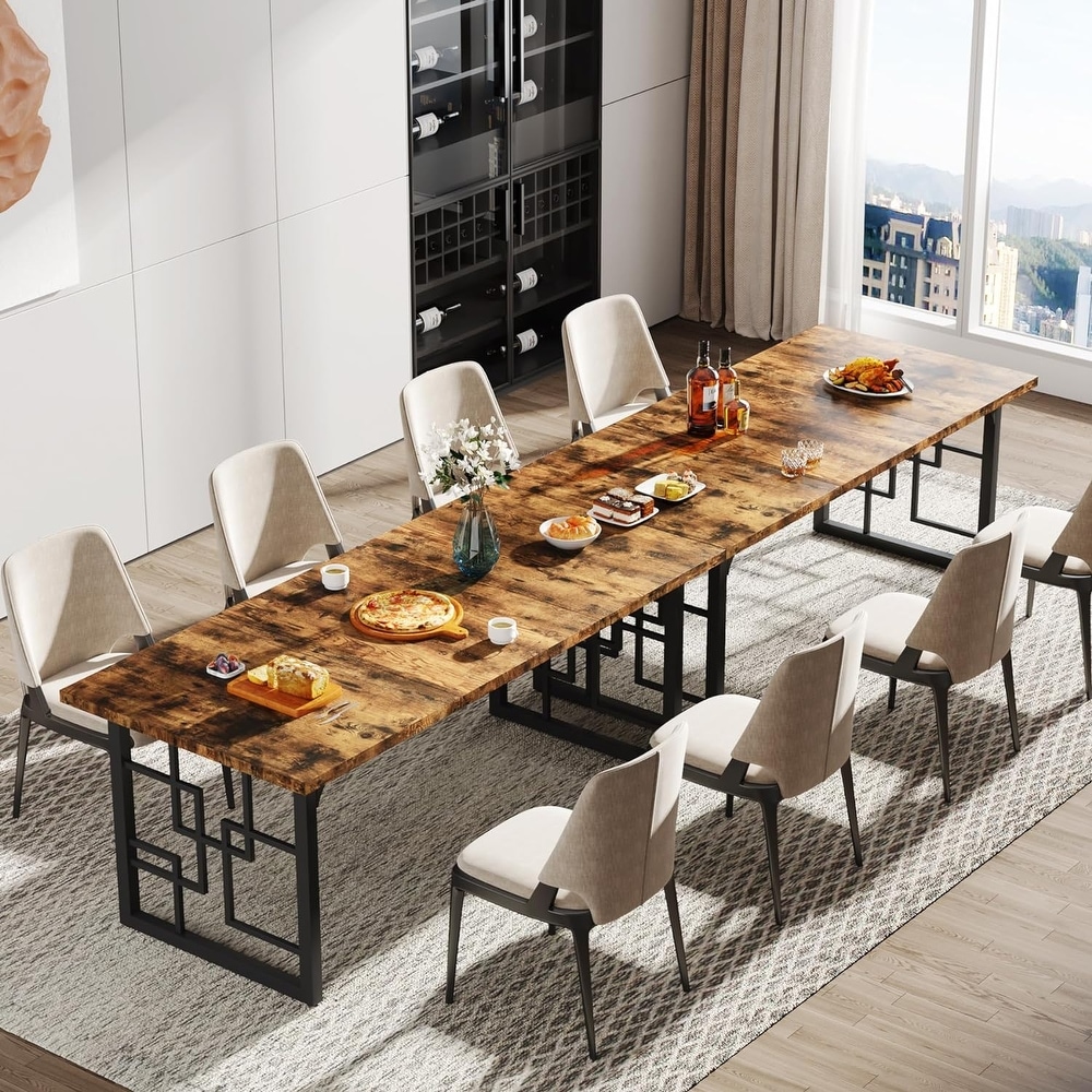 63 Inches Dining Table for 4 6 People  Rectangular Dining Room Tables