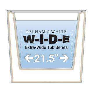 PELHAM  WHITE W-I-D-E Series Wakefield 60 in. Acrylic Slipper Freestanding Tub in White Drain in white PW82084-W