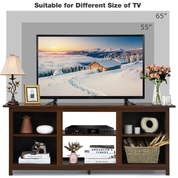 2-Tier Entertainment Media Console Center- - 58