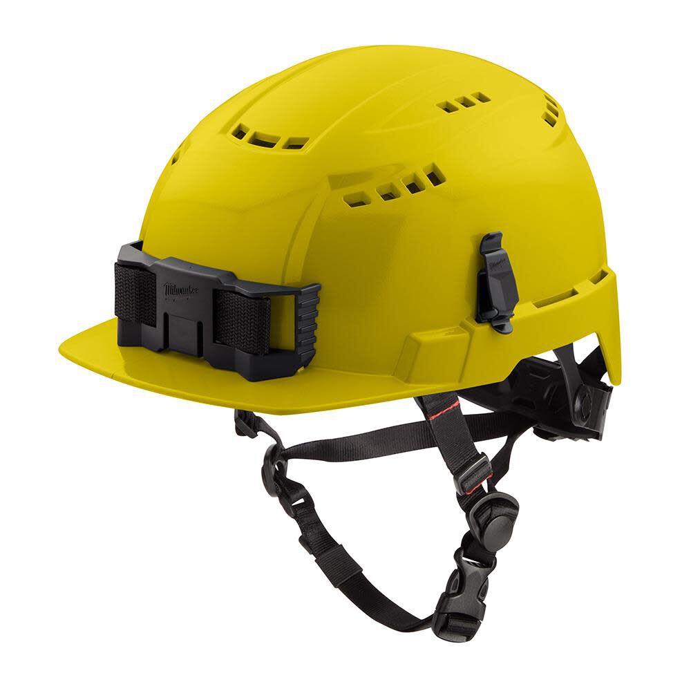 Milwaukee Yellow Front Brim Vented Safety Helmet with BOLT Class C 48-73-1322 from Milwaukee