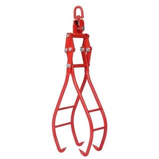 Amucolo 4 Claw Red Timber Log Lifting Logging Tongs Grabber Tong GH-CYW4-383