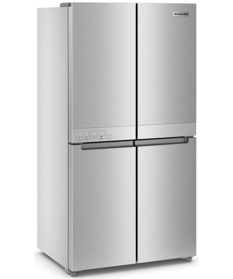 KitchenAid ADA 19.4 Cu. Ft. Counter-Depth 4-Door Refrigerator in PrintShield Stainless Steel