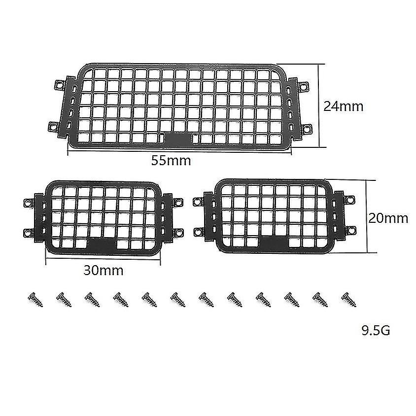 Rear Side Metal Stereoscopic Window Mesh Protective Net Compatible With Axial