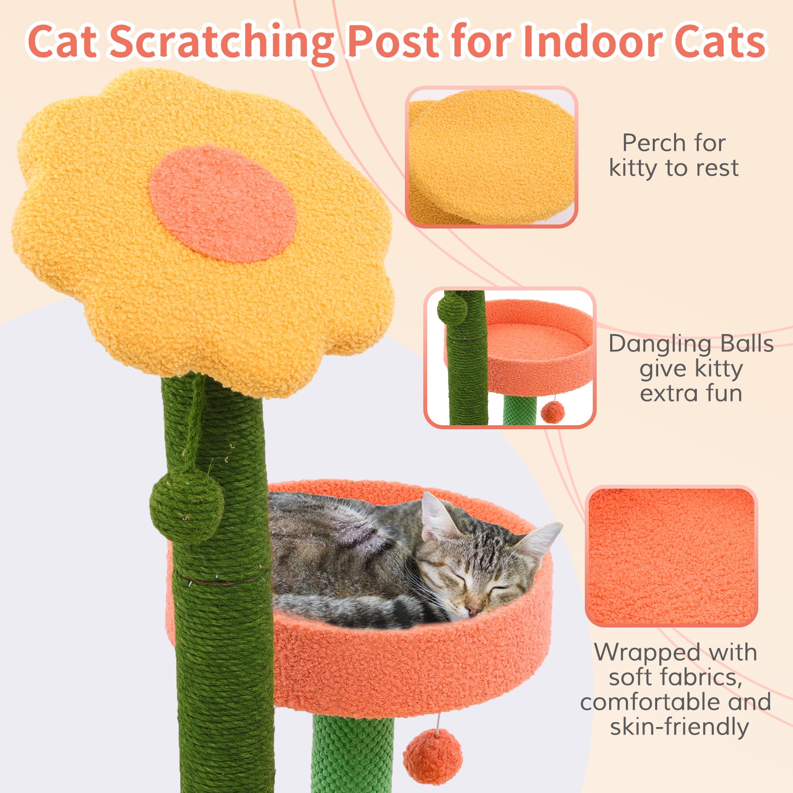 DENTRUN Cat Scratching Post 26