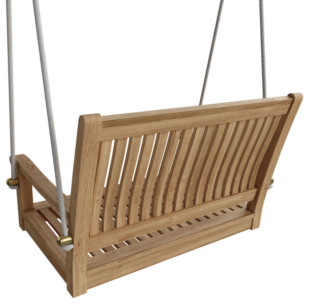 Del Amo 36 quotStraight Swing Bench   Transitional   Porch Swings   by Tuff Hut  Houzz