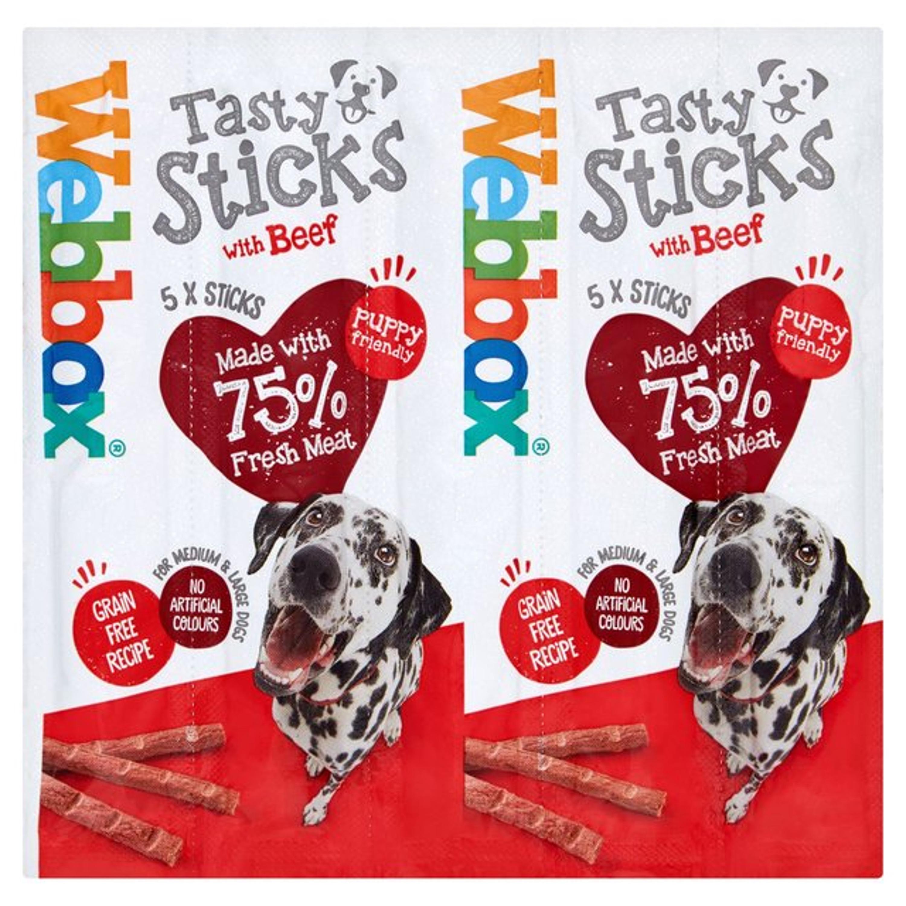 Webbox Delight Tasty Sticks (Pack of 12) Beef For Dogs