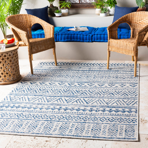 Eagean Modern Indoor/Outdoor Denim Rug