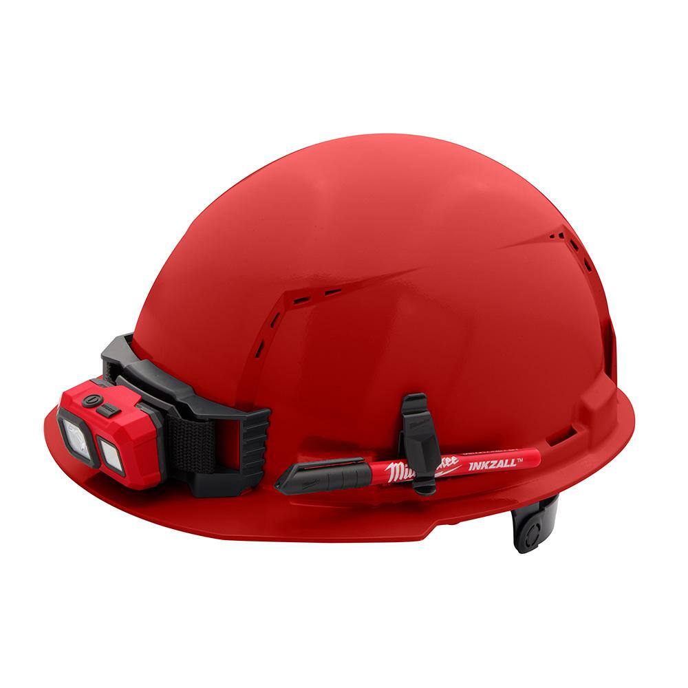 MW BOLT Red Type 1 Class C Front Brim Vented Hard Hat with 6 Point Ratcheting Suspension (5-Pack) 48-73-1228X5