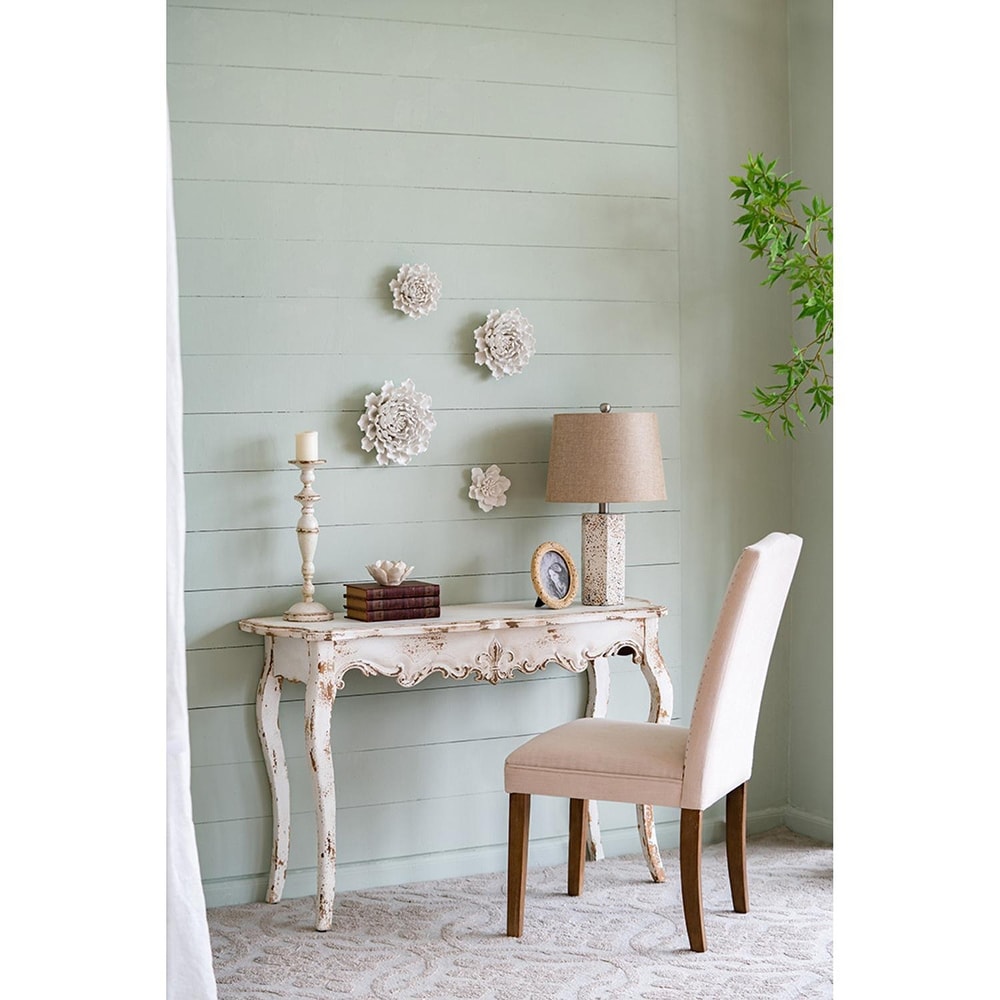 Weathered Off White Console Table