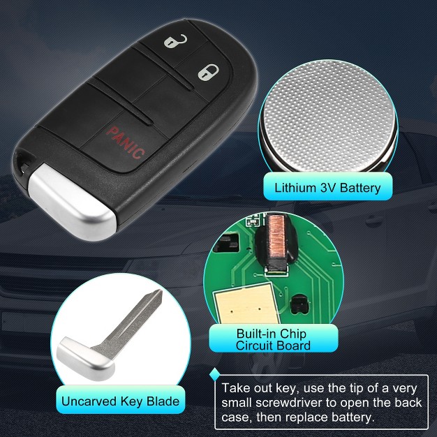 Unique Bargains Replacement Keyless Entry Remote Car Key Fob Chip For Dodge Journey For Dart