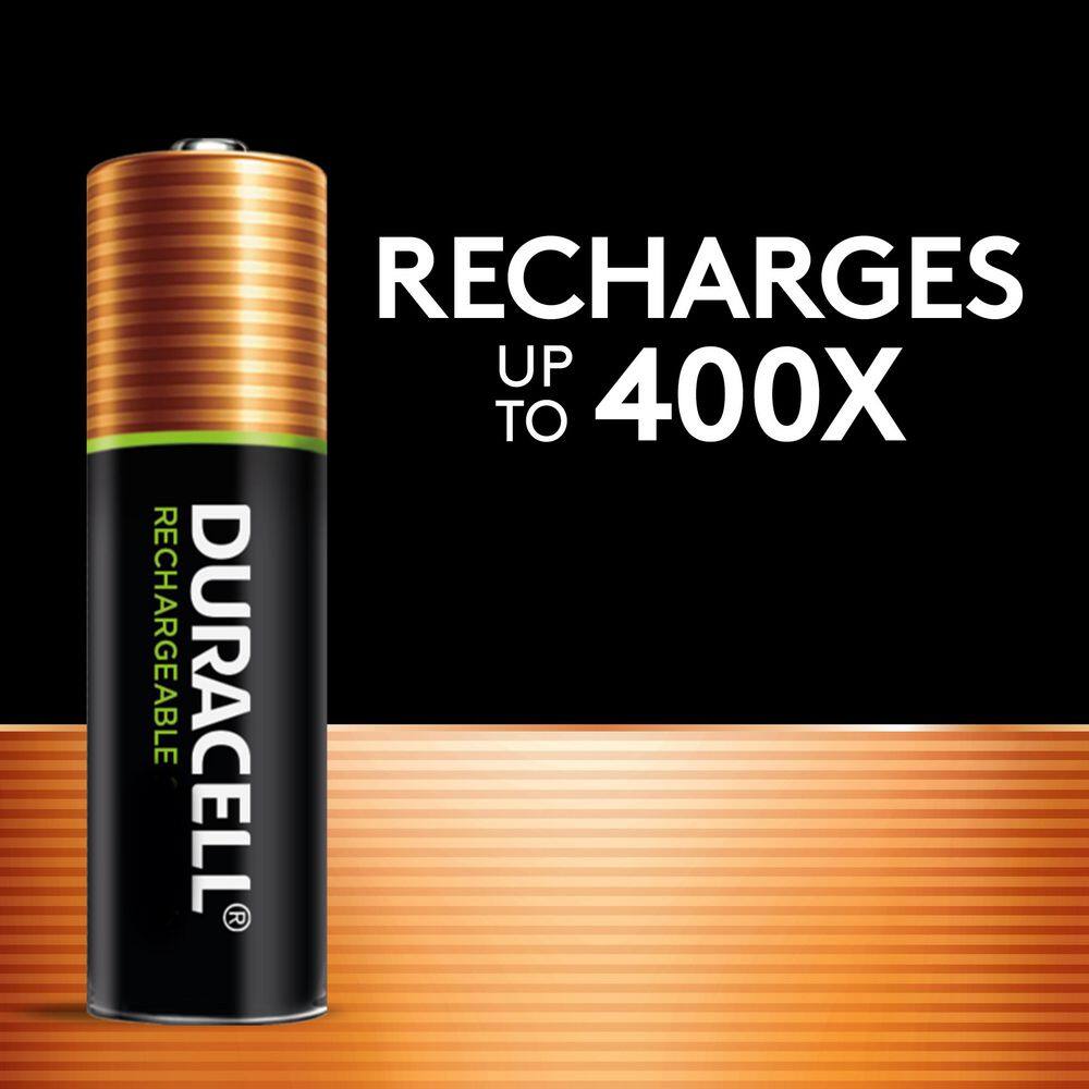 Duracell AA NiMh Rechargeable AA Batteries (4-Pack) 004133366155