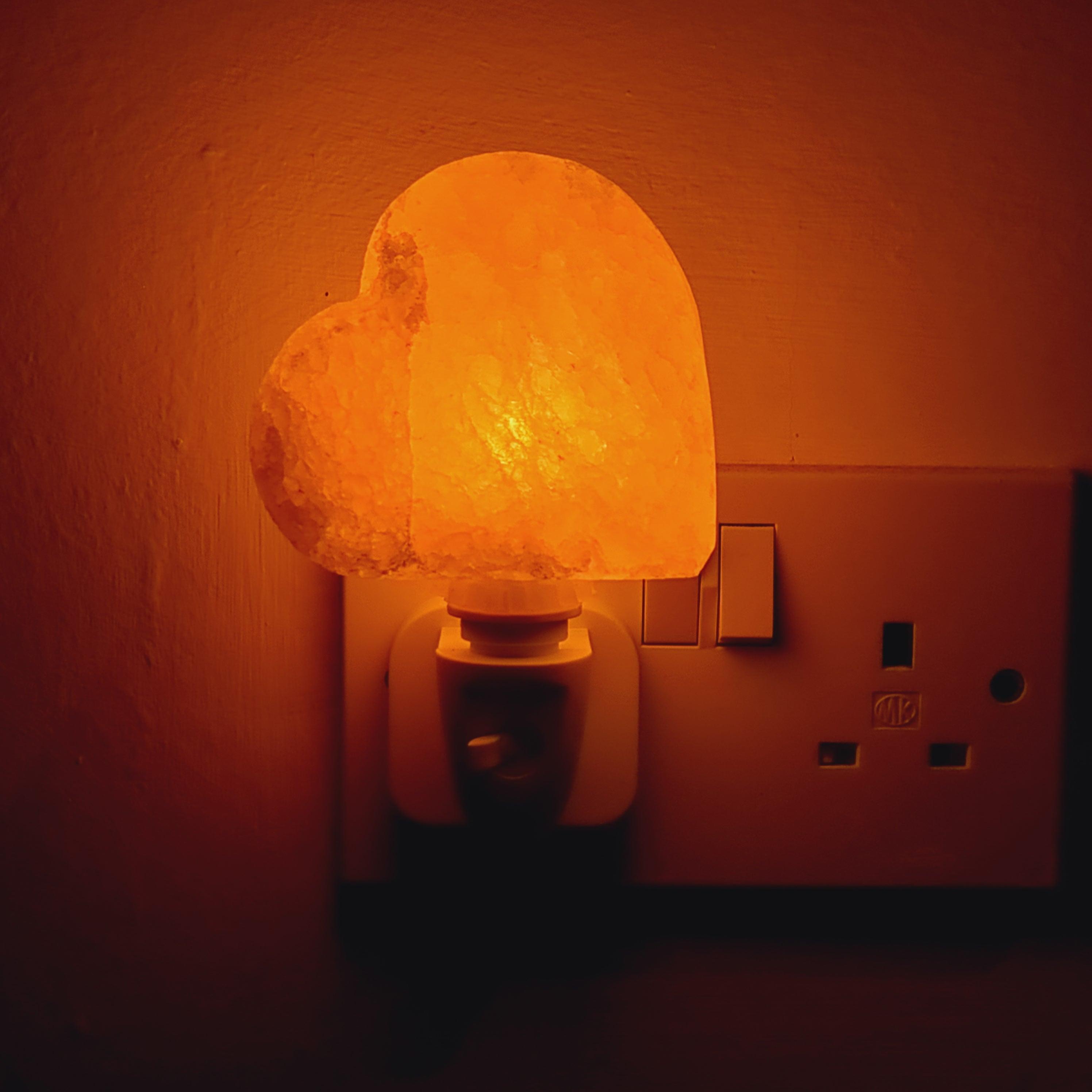 Himalayan night light - heart