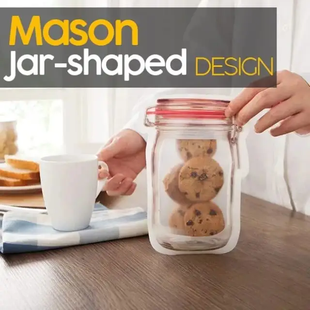 🔥BIG SALE - 49%OFF🔥🔥Mason Bottle Ziplock Bags (Set of 10)