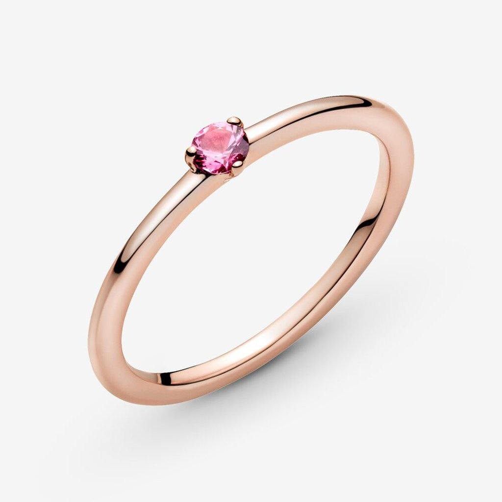 PANDORA  Pink Solitaire Ring