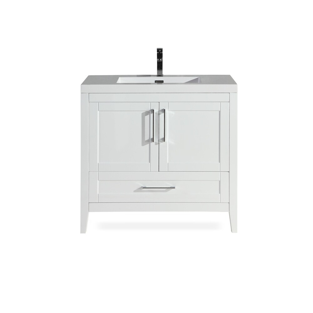 The Willow Collection 36 Inch Modern Bathroom Vanity