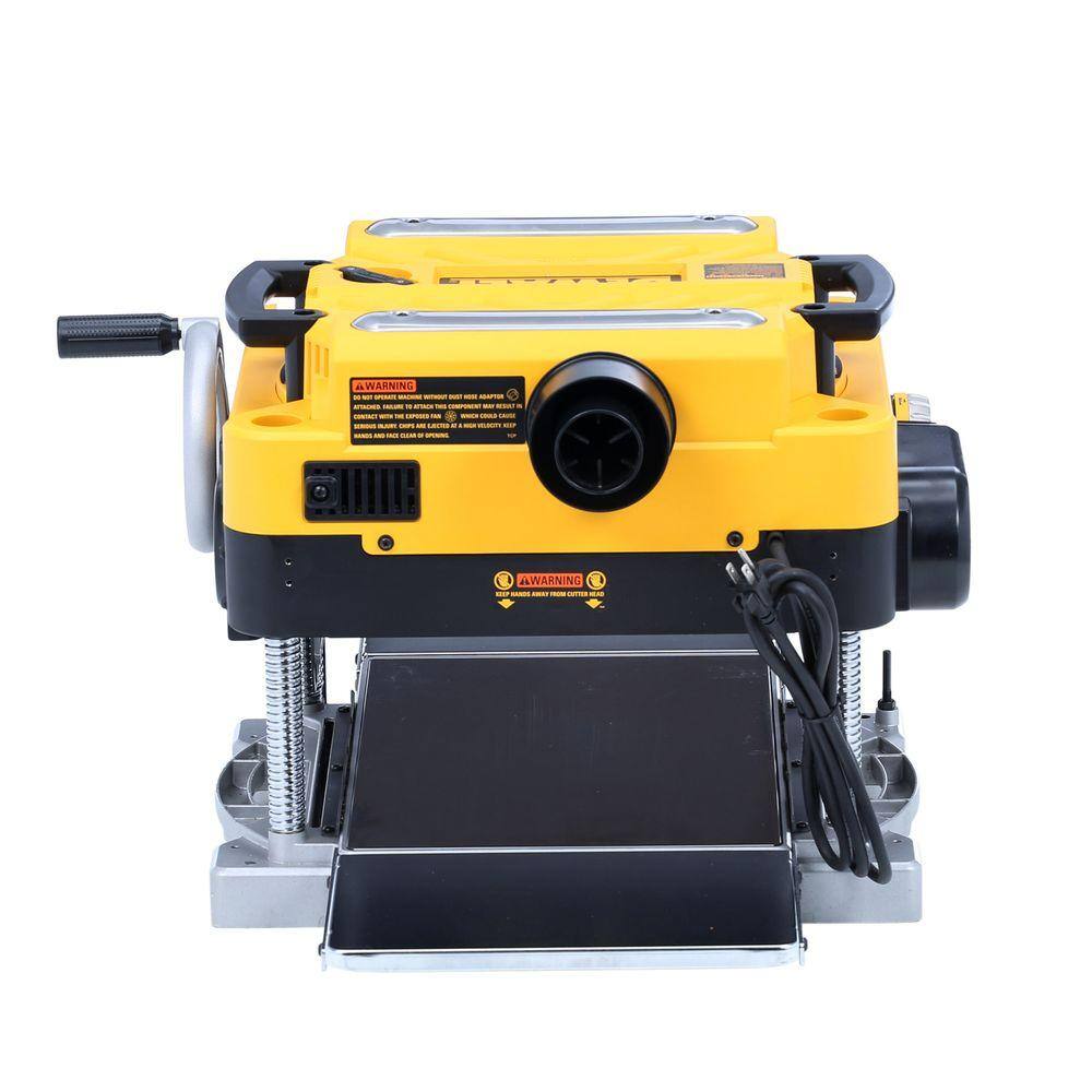 DW 15 Amp Corded 13 in. Heavy-Duty 2-Speed Bench Planer with (3) Knives In Feed Table and Out Feed Table DW735X