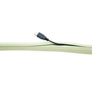 UT Wire 12 ft. Flexi Cable Wrap White UTW-FCW12-WH