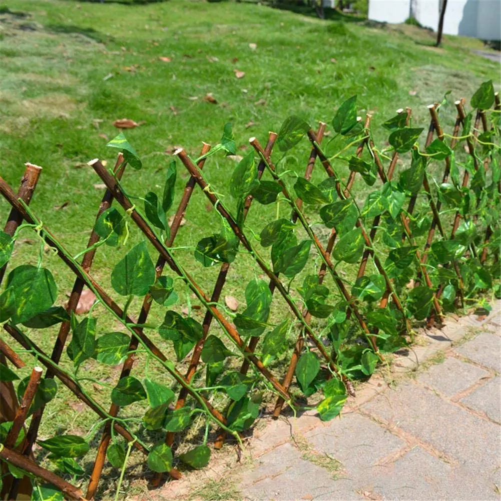 Wholesale Price Garden Landscaping and Decking Artifical Plant Lavender Ivy Leaf Fence Decoration