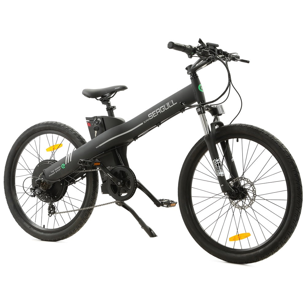 Ecotric Seagull 1000W Brushless Motor For Long Life Span and Efficiency - Versatile Electric Mountain Bike For Commuters, Campers, Leisure Riders