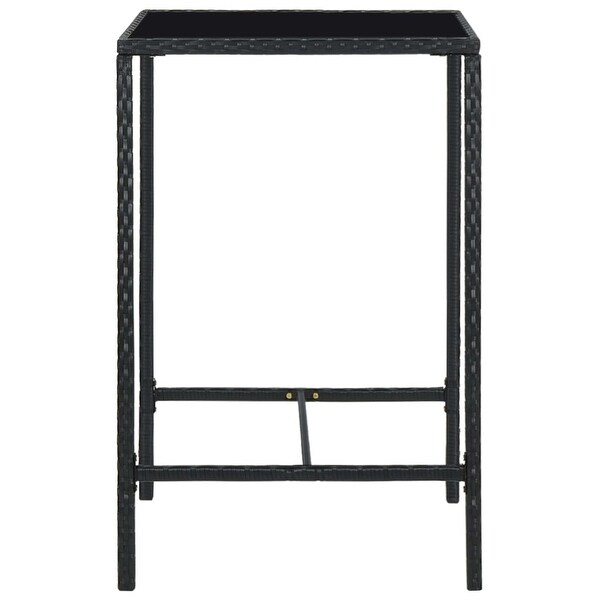 vidaXL Patio Bar Table Black 27.6