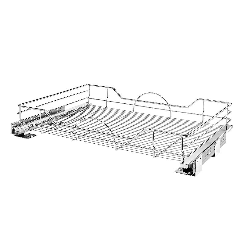 Rev-A-Shelf Pull Out Single Cabinet Basket with Soft Close， 33 x 22， 5730-33CR