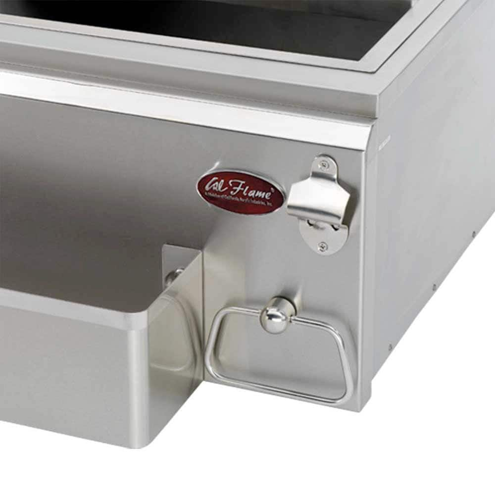 Cal Flame 18 in. Built-In Stainless Steel Cocktail Center for Outdoor Grill Island BBQ11842P-18