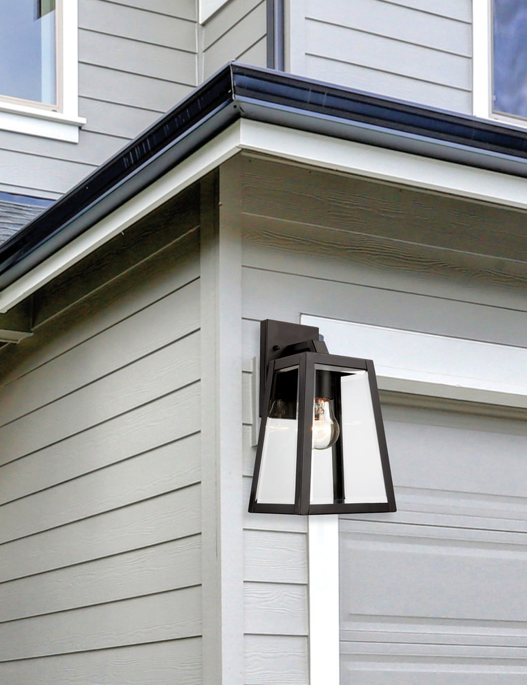 Obsidian 12 quotWall Lantern.   Transitional   Outdoor Wall Lights And Sconces   by Buildcom  Houzz