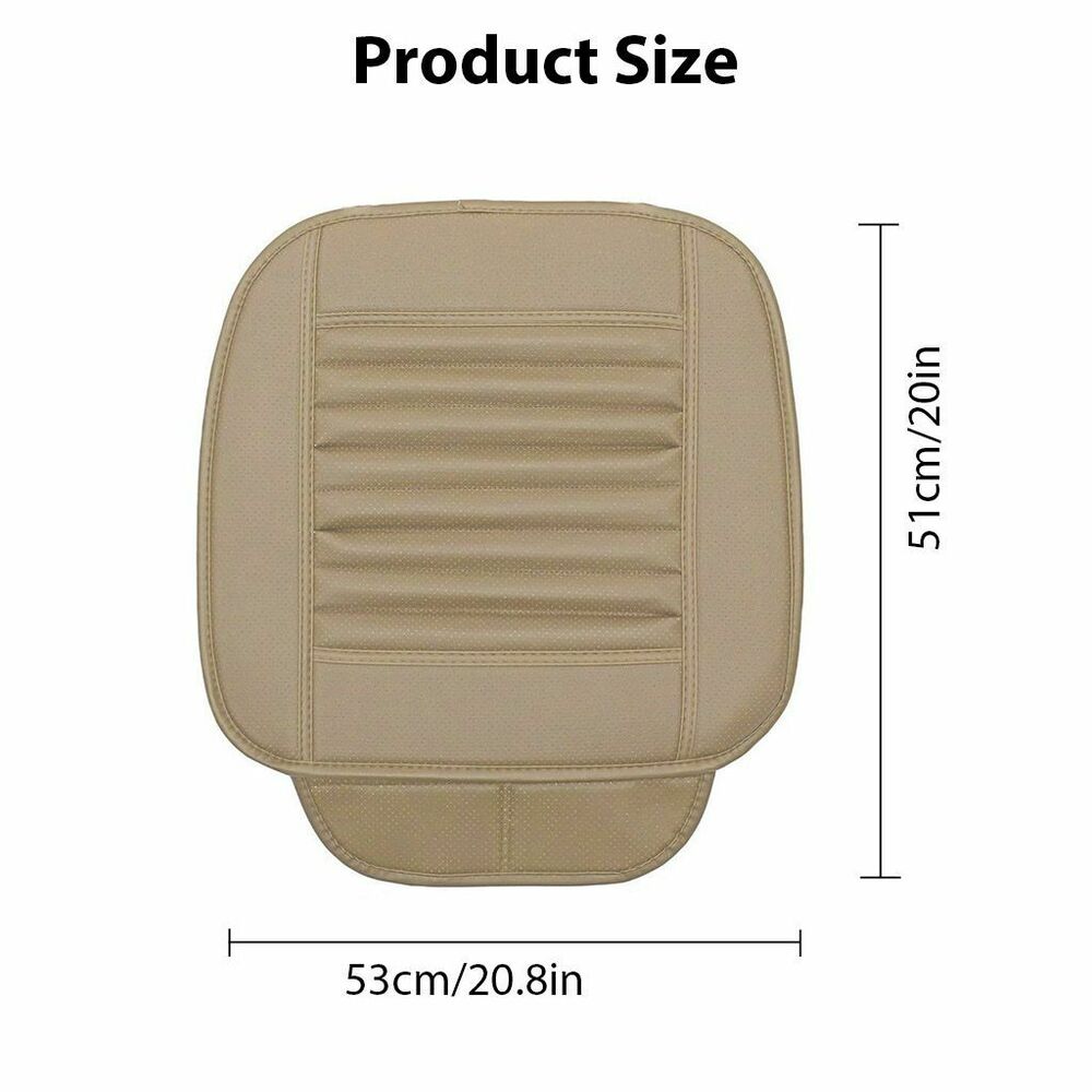 Car Seat Cushion，Full Surround Car Seat Covers Car Interior Seat Covers Pad Mat Bamboo Charcoal Breathable Comfortable Seat Covers， Anti-skid Leather